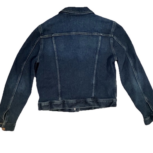 J.Crew Blue Denim Jacket Small Stretch Classic Trucker Jean Jacket - Picture 14 of 15